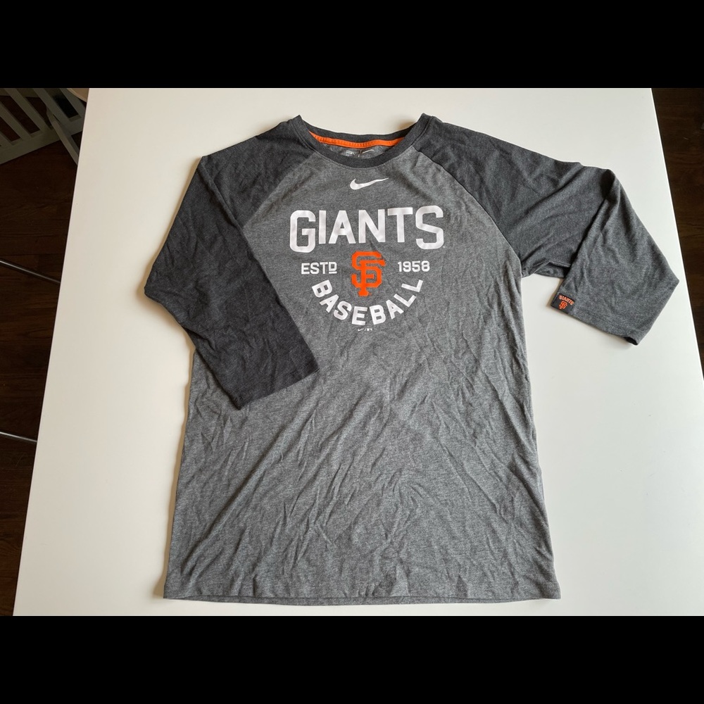New Nike San Fransisco Giants 3/4 arm T-shirt